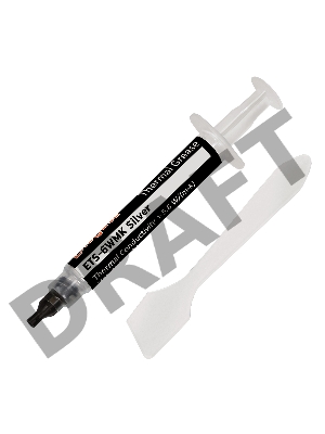 Термопаста ExeGate ETS-6WMK Silver, шприц с лопаткой, 2г