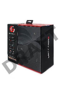 Гарнитура игровая Gembird MHS-G700U, черный, мембрана 53мм, металический корпус, съемный микрофон, регулировка громкости, отключение микрофона, кабель тканевый 2,5м