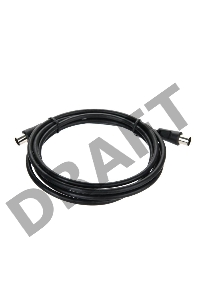 Кабель соединительный антенный 9.5mm, 75Ом,ТВ-М-->ТВ-M, 2m, Telecom (TTV9555-2M)