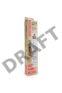 Сетевой фильтр Гарнизон ЕНLW-4 0,5 м 5 розеток белый 