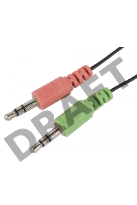 Гарнитура Oklick HS-M143VB черный 1.8м накладные оголовье