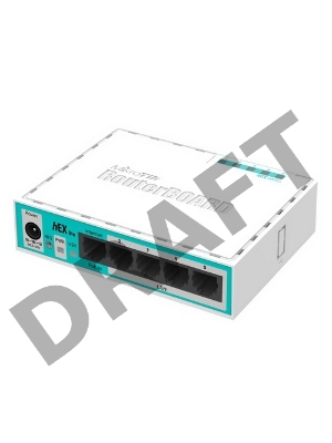 Маршрутизатор MikroTik RB750r2 hEX lite 5x10/100 Mbps