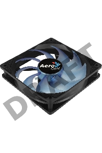 Вентилятор Aerocool Motion 12 Plus Blue , 120x120x25мм, синяя подсветка, 1200 об/мин, Molex 4-pin + 3-pin, 29.8 CFM, 22.1 дБА, съемная крыльчатка, гид