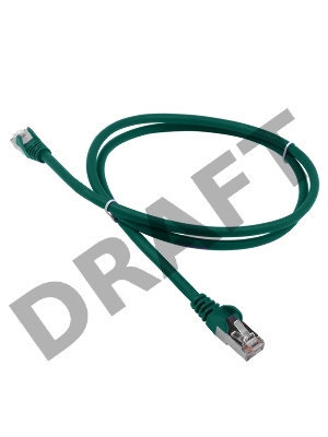 Патч-корд LANMASTER LSZH FTP кат.5e, 0.5 м, зеленый