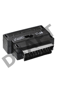 Адаптер аудио-видео Buro SCART (m)/3хRCA (f)/S-VIDEO (f) черный (BSP005)