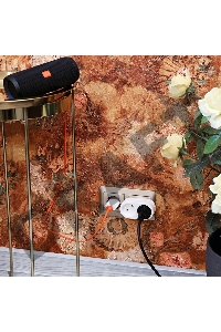 Двойник электрический 6А без заземления, белый REXANT