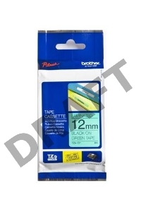 Наклейка ламинированная TZ-E731 (12 мм черн/зелен)