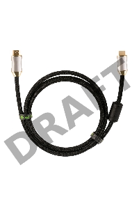 Greenconnect Кабель 1.0m HDMI версия 2.0, HDR 4:2:2, Ultra HD, 4K 60 fps 60Hz/5K*30Hz, 3D, AUDIO, 18.0 Гбит/с, 28/28 AWG, OD7.3mm, тройной экран, черный нейлон, DELUX, GCR-51280 Greenconnect Кабель 1.0m HDMI версия 2.0, HDR 4:2:2, Ultra HD, 4K 60 fps 60Hz