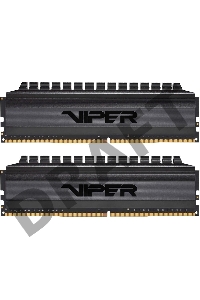 Оперативная память DDR 4 DIMM 8Gb (4GBx2) PC24000, 3000Mhz, PATRIOT BLACKOUT Kit (PVB48G300C6K) (retail)