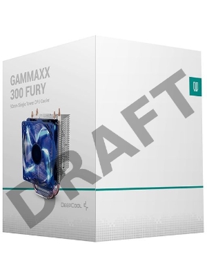 Кулер Deepcool GAMMAXX 300 FURY Soc-AM4/1151/1200/1700 4-pin 18-21dB Al+Cu 130W 435gr LED Ret