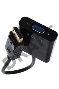 Кабель-переходник DP --> VGA-F 0,2m , Telecom (TA522)