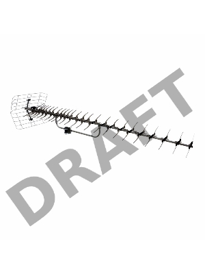 ТВ антенна наружная «Активная» для цифрового ТВ DVB-T2, RX-415-1 REXANT