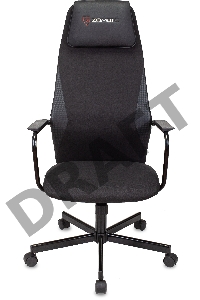 Кресло игровое Zombie ONE черный/карбон текстиль/эко.кожа с подголов. крестов. металл