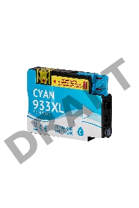 Струйный картридж Sakura CN054AE (№933XL Cyan) для HP, голубой, 14 мл., 920 к.