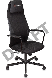 Кресло игровое Zombie ONE черный/карбон текстиль/эко.кожа с подголов. крестов. металл