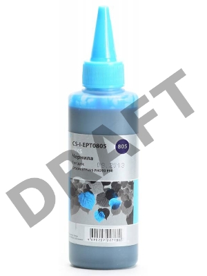 Чернила Cactus CS-I-EPT0805 светло-голубой (100мл) Epson Stylus Photo P50