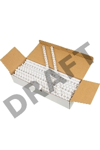 Пружины для переплета пластиковые Fellowes d=10мм 41-55лист A4 белый (100шт) CRC-53458 (FS-53458)