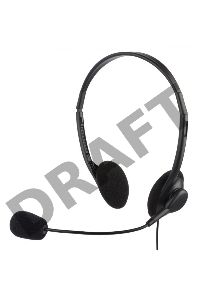 Гарнитура Oklick HS-M143VB черный 1.8м накладные оголовье