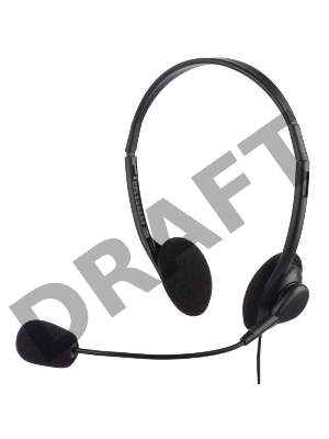 Гарнитура Oklick HS-M143VB черный 1.8м накладные оголовье