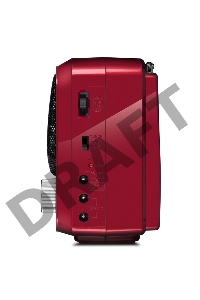 Радиоприемник АС SVEN SRP-525, красный (3 Вт, FM/AM/SW, USB, microSD, фонарь, встроенный аккумулятор)