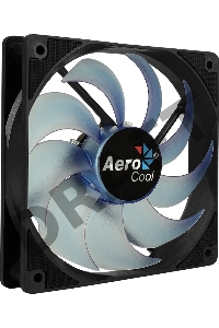 Вентилятор Aerocool Motion 12 Plus Blue , 120x120x25мм, синяя подсветка, 1200 об/мин, Molex 4-pin + 3-pin, 29.8 CFM, 22.1 дБА, съемная крыльчатка, гид