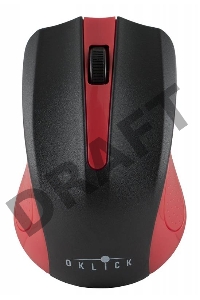 Мышь Oklick 485MW черный/красный оптическая (1200dpi) беспроводная USB (2but)