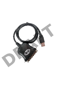 Переходник ORIENT Кабель-адаптер  ULB-201N, USB Am to LPT C36M (для подключения принтера), 0.8м 