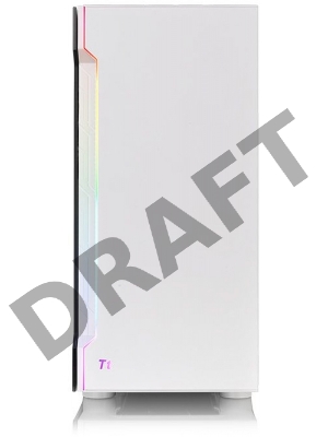 Корпус Thermaltake H200 TG Snow RGB белый без БП ATX 1x120mm 2xUSB3.0 audio bott PSU