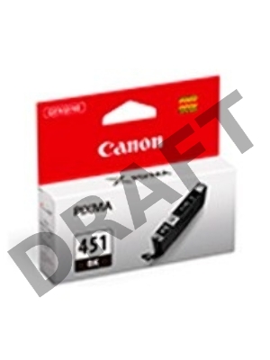 Картридж струйный CLI-451Bk (6523B001) для Canon PIXMA iP7240/MG6340/MG5440, black EMB, 1100стр.