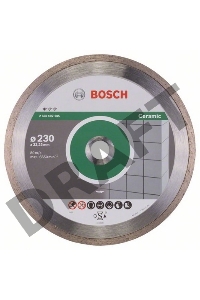 Алмазный диск по керамике Bosch Standard for Ceramic (2608602205) d=230мм d(посад.)=22.23мм (угловые шлифмашины)