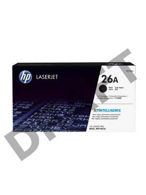 Тонер Картридж HP 26A CF226A черный для HP LJ Pro M402/M426 (3100стр.)