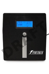 Источник бесперебойного питания PowerMan Smart Sine 1000 black (Pure Sine Wave/LCD Display/USB/Software/RJ11/45)