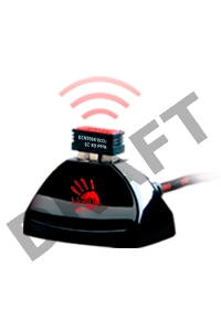 Мышь A4Tech Bloody R90 Plus черный оптическая (5000dpi) беспроводная USB (8but)