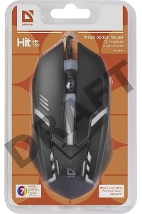 Мышь DEFENDER USB OPTICAL HIT MB-550 BLACK 52550