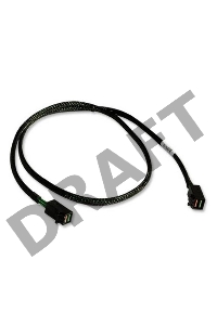 Кабель LSI CBL-SFF8643-10M   (LSI00405) длина 100см,наконечники: SFF8643(контроллер)-SFF8643(корзина)