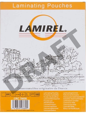 Пленка для ламинирования Lamirel LA-78656 75мкм A4 (100шт) 216x303мм Пленка для ламинирования Lamirel LA-78656 75мкм A4 (100шт) 216x303мм
