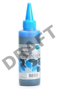 Чернила Cactus CS-I-CC643C голубой (100мл) HP DeskJet D1663/D2563/D2663/D5563/F2423/F2483