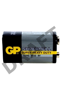 Батарея GP Supercell 1604S 6F22 9V (1шт)   