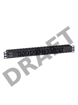 Блок розеток горизонтальный ExeGate ServerPro PDU-19H007 Al-12C13-C20, 19 Блок розеток горизонтальный ExeGate ServerPro PDU-19H007 Al-12C13-C20, 19