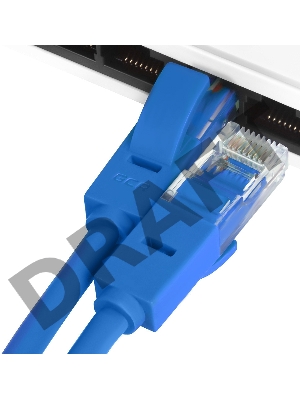 Патч-корд Greenconnect прямой 15.0m, UTP кат.5e, синий, позолоченные контакты, 24 AWG, литой, GCR-LNC01-15.0m, ethernet high speed 1 Гбит/с, RJ45, T568B Greenconnect Патч-корд прямой 15.0m, UTP кат.5e, синий, позолоченные контакты, 24 AWG, литой, GCR-LNC0