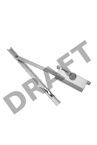 Доводчик дверной со скользящей тягой для установки на дверь весом до 85 кг