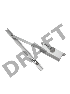 Доводчик дверной со скользящей тягой для установки на дверь весом до 85 кг