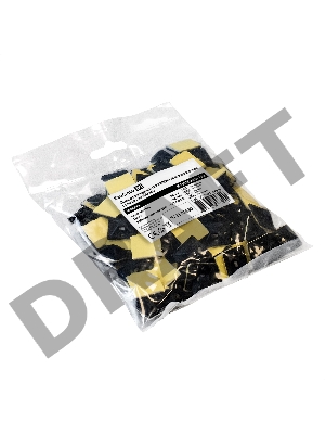 Самоклеющаяся площадка для крепления стяжек ExeGate EX293146RUS STM3030B-100 (30х30 мм, halogen free, -40°C - +85°C, черная, 100 шт)