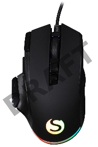 Мышь SunWind SW-M850G черный оптическая (6400dpi) USB для ноутбука (9but)