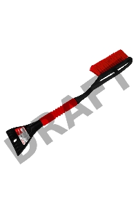 Щетка со скребком REXANT 635 мм (мягкая ручка)