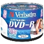 Диск DVD-R Verbatim 4.7Gb 16x Cake Box (50шт) Printable (43533)
