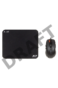 Мышь A4Tech X-7120 черный оптическая (2000dpi) USB2.0 (7but)+Коврик