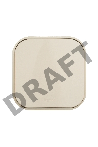 Выключатель 10A 1-клав., сл. кость Quteo