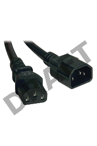 Кабель электропитания ITK PDU 3х1,5 2М с разъёмами С13-C14 Кабель электропитания PDU 3х1,5 2М с разъёмами С13-C14