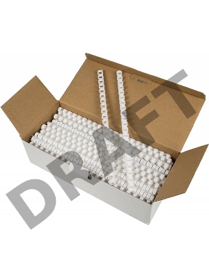 Пружины для переплета пластиковые Fellowes d=12мм 56-80лист A4 белый (100шт) CRC-53462 (FS-53462)